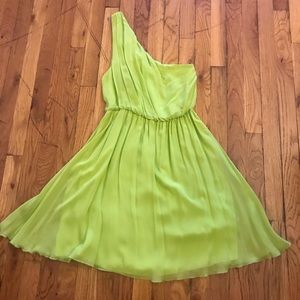 Alice & Olivia lime green cocktail dress size m